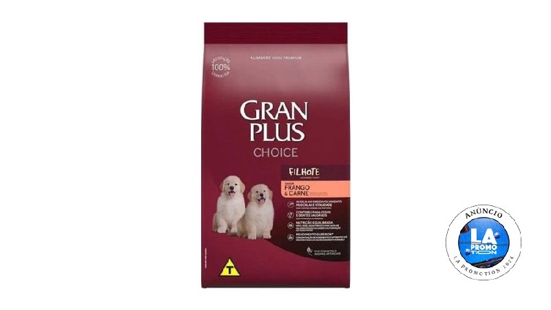 🔥 Ração Seca Cães Filhotes Gran Plus Frango 